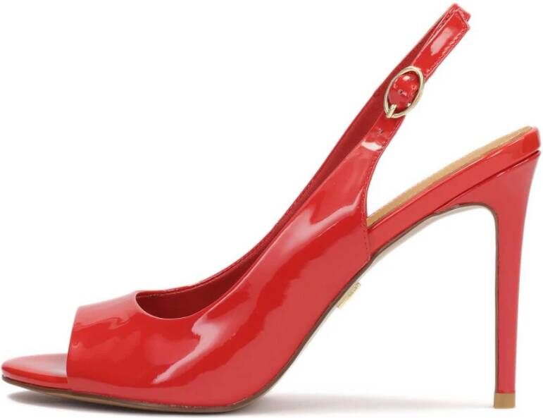 Kazar Rode lakleren sandalen met enkelband