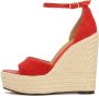 Kazar Rode platform sandalen met hak - Thumbnail 2