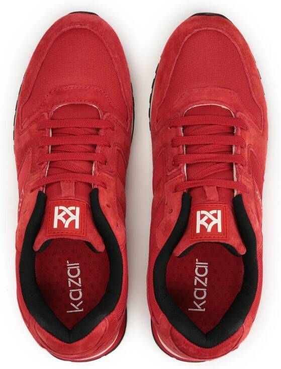 Kazar Rode sportieve sneakers voor mannen Red Heren