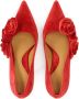 Kazar Rode stoffen pumps met 3D-bloemen Red Dames - Thumbnail 5
