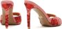 Kazar Roze bloemenpatroon stoffen muiltjes Multicolor Dames - Thumbnail 6