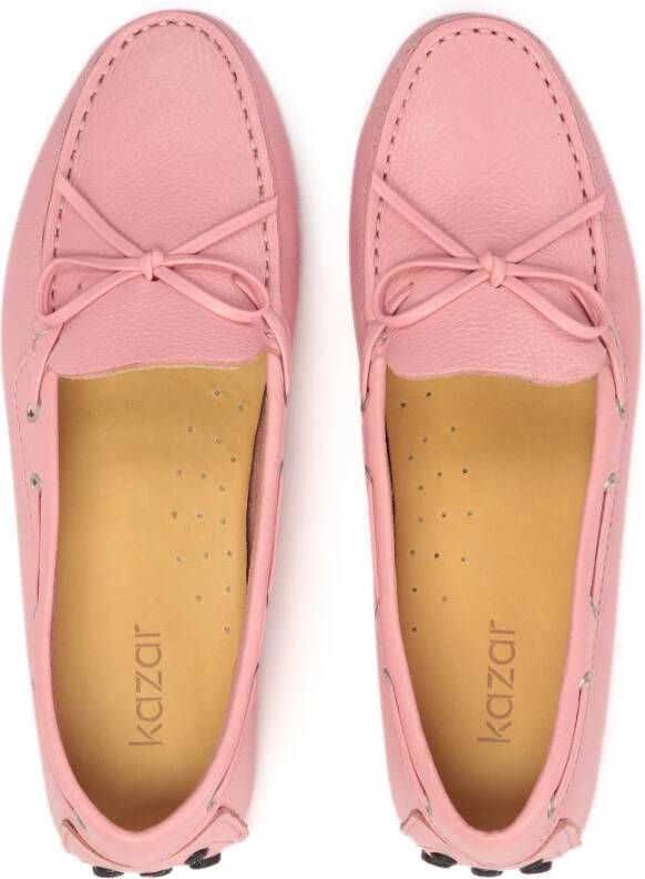Kazar Roze leren mocassins met teenstuk Pink Dames