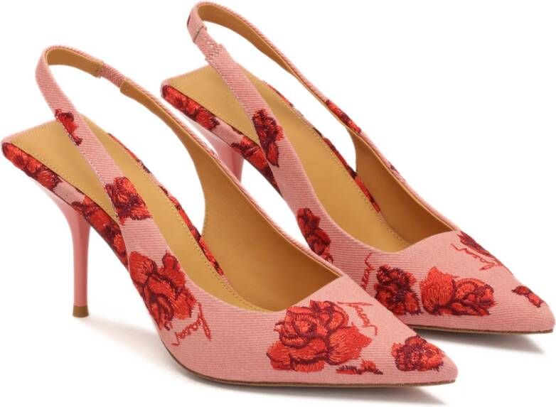 Kazar Roze pumps versierd met geborduurde bloemen Multicolor Dames
