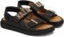 Kazar Sandalen versierd met metalen letters en reliëf Black Dames - Thumbnail 2