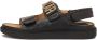 Kazar Sandalen versierd met metalen letters en reliëf Black Dames - Thumbnail 5