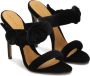 Kazar Sandalettes met hak versierd met 3D-rozen Black Dames - Thumbnail 3