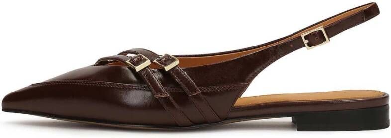 Kazar Slingback pumps op een platte zool