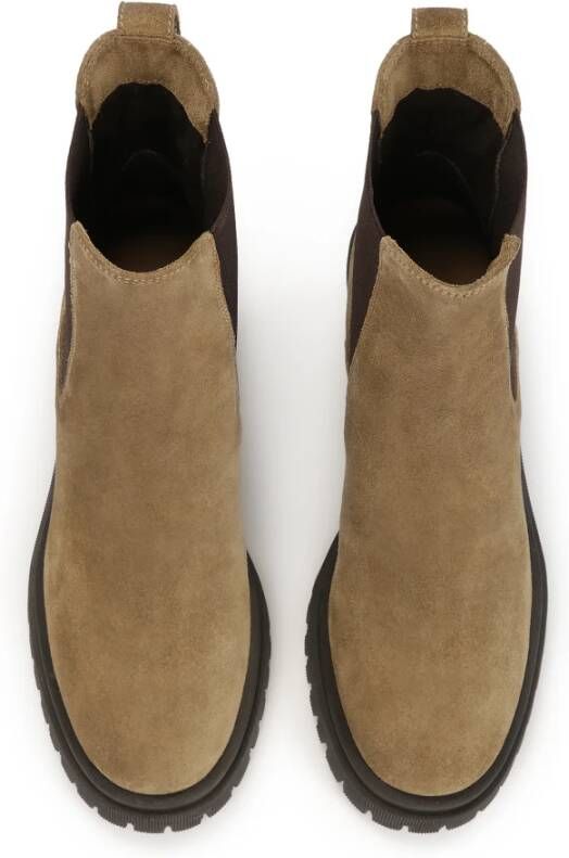 Kazar Slip-on suède laarzen in casual stijl Brown Dames