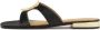 Kazar Slippers met gouden hak en grote versiering - Thumbnail 2