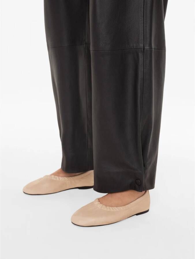 Kazar Studio Beige leren ballerina's met elastiek op de bovenkant Beige Dames