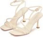 Kazar Studio Beige sandalen met een modieuze hak Beige Dames - Thumbnail 3