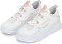 Kazar Studio Dames witte sportieve schoenen op een dikke zool White Dames - Thumbnail 4