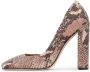 Kazar Studio Dierenmotief reliëflederen pumps - Thumbnail 2
