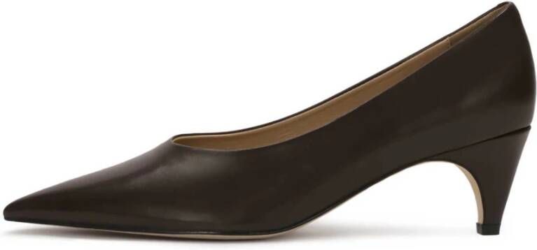 Kazar Studio Donkerbruine pumps met verlengde neus