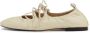 Kazar Studio Gelaagde off white zachte leren ballerina's - Thumbnail 2