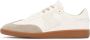 Kazar Studio Heren sneakers van wit leer en beige suède - Thumbnail 2