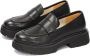 Kazar Studio Leren halfschoenen op een dikke zool Black Dames - Thumbnail 3