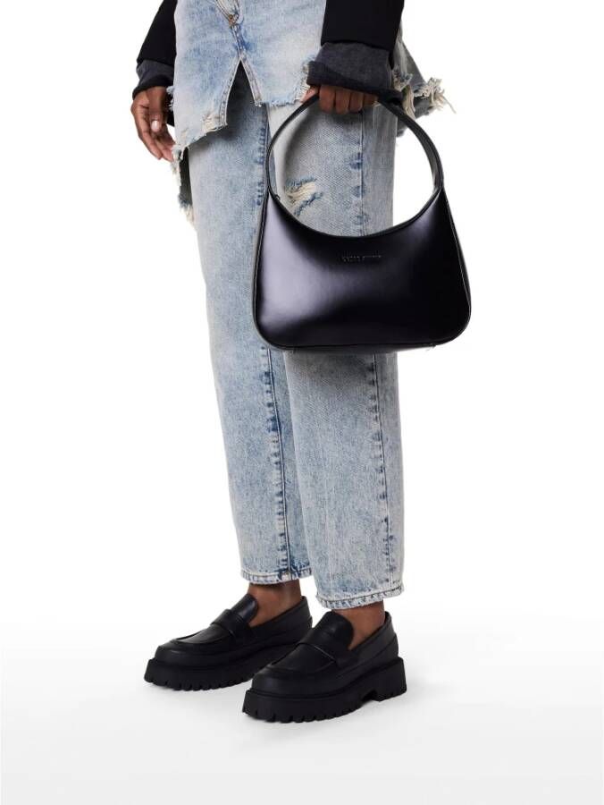 Kazar Studio Leren schoenen op een tractierzool Black Dames