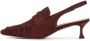 Kazar Studio Maroon slingback pumps met borstels - Thumbnail 2