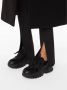 Kazar Studio Moderne zwarte leren sneakers voor dames op een dikke zool Black Dames - Thumbnail 5