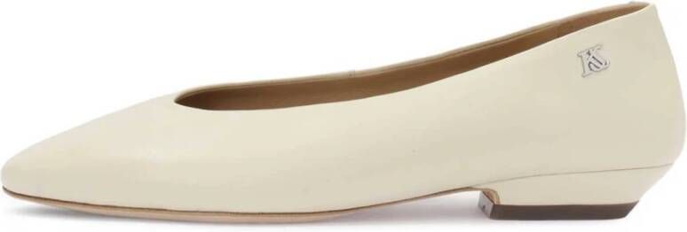Kazar Studio Monogram slip-on pumps van natuurlijk leer