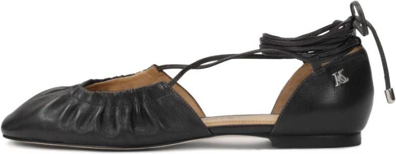 Kazar Studio Zwarte ballerina`s met open bovenkant KS Soleil