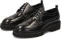 Kazar Studio Zwarte halfschoenen met contrasterende bies Black Heren - Thumbnail 3