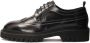 Kazar Studio Zwarte halfschoenen met contrasterende bies Black Heren - Thumbnail 6