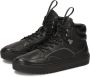 Kazar Studio Zwarte hoge leren sneakers met veters Black Heren - Thumbnail 3