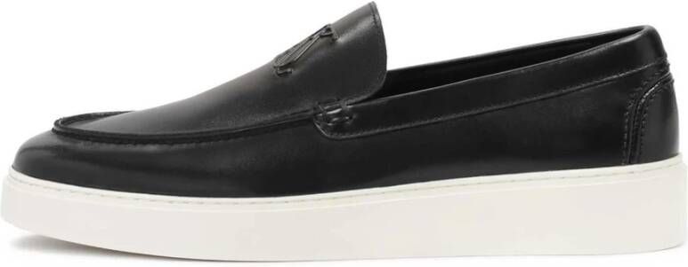 Kazar Studio Zwarte instap sneakers met witte zool