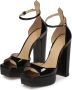 Kazar Studio Zwarte lakleren plateau sandalen Black Dames - Thumbnail 3