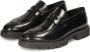 Kazar Studio Zwarte leren heren penny loafers Black Heren - Thumbnail 3