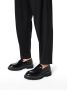 Kazar Studio Zwarte loafers gestikt met witte draad Black Heren - Thumbnail 5