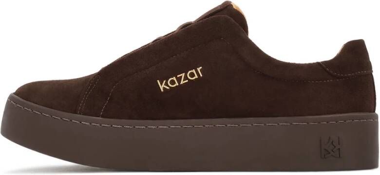 Kazar Suede bruine sneakers
