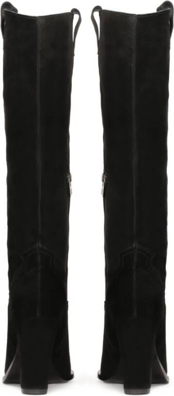 Kazar Suede cowboy laarzen Black Dames
