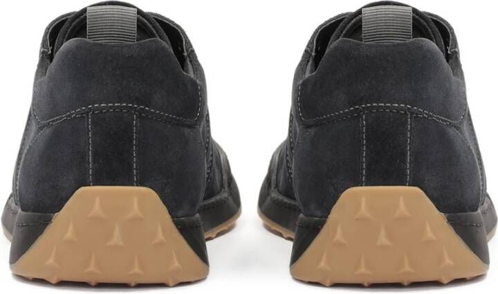 Kazar Suède halfschoenen met opvallende stiksels Blue Heren