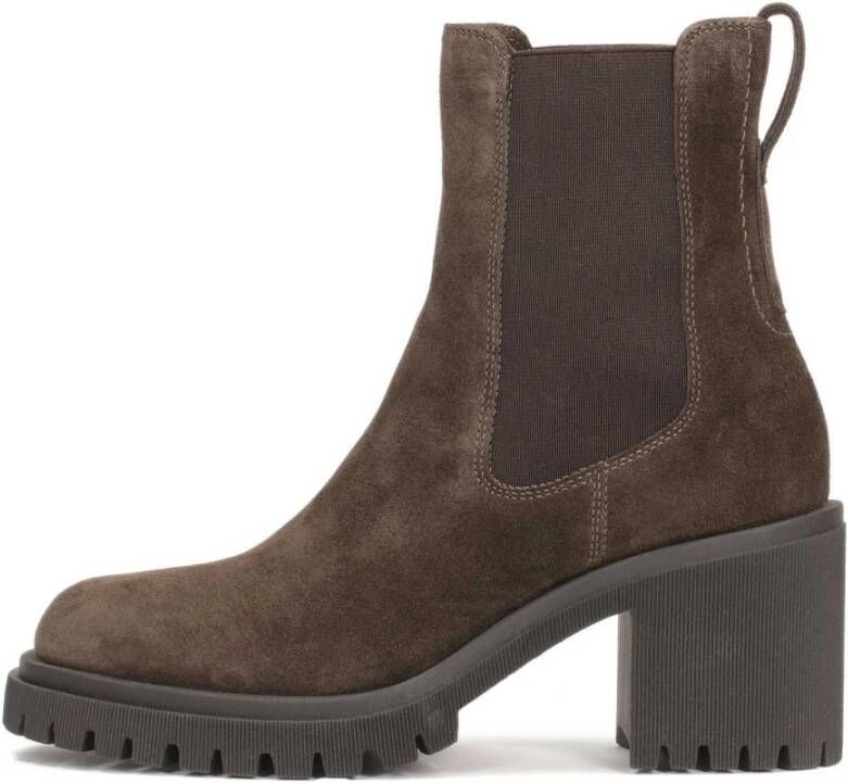 Kazar Suède laarzen met elastische banden Brown Dames