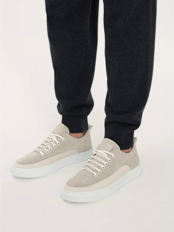 Kazar Suède Minimalistische Sneakers Gray Heren
