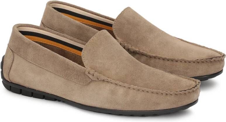 Kazar Suède mocassins in taupe kleur Beige Heren