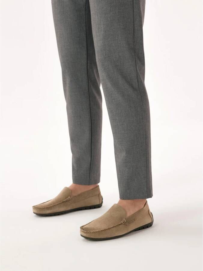 Kazar Suède mocassins in taupe kleur Beige Heren