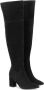 Kazar Suede musketiers met een brede hak Black Dames - Thumbnail 3