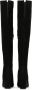 Kazar Suede musketiers met een brede hak Black Dames - Thumbnail 4