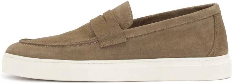 Kazar Taupe sneakers met slip-on bovenwerk Beige Heren