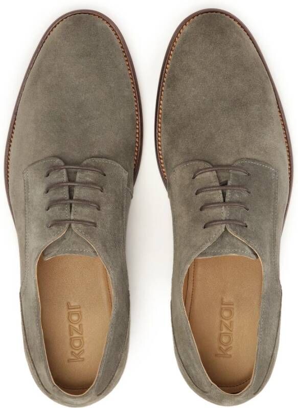 Kazar Taupe suède halfschoenen