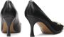 Kazar Tijdloze pumps met gouden decoratie op de neus Black Dames - Thumbnail 6