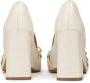 Kazar Vierkante neus pompen met kettingen Beige Dames - Thumbnail 8