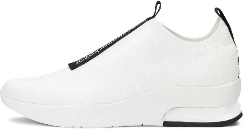 Kazar Witte instap sneakers van stof White Dames