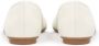 Kazar Witte leren ballerina's versierd met een metalen broche White Dames - Thumbnail 7