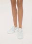 Kazar Comfortabele witte damessneakers gemaakt van leer en stof - Thumbnail 9