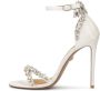 Kazar Witte trouwsandalen versierd met zirkonen White Dames - Thumbnail 6